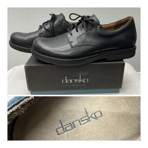 Dansko Josh Oxford leather lace up shoes black men's 47 10.5